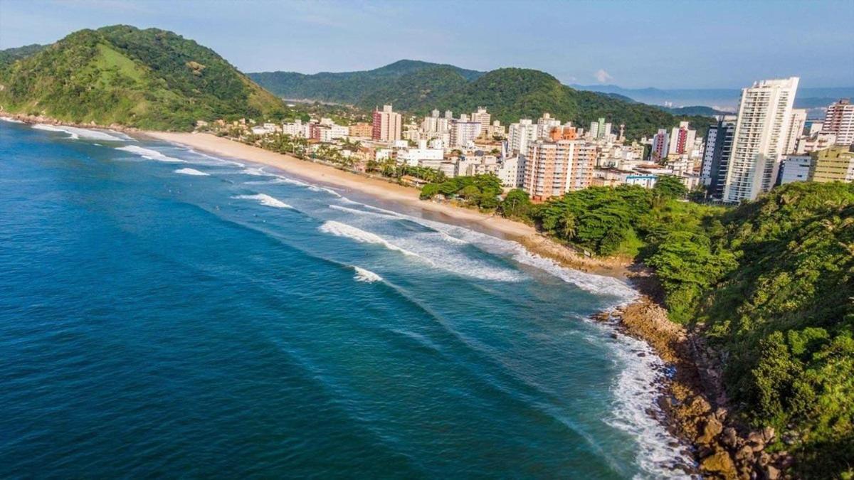 F-1 - Pé na areia do Guarujá - Praia do Tombo Apartamento Exterior foto